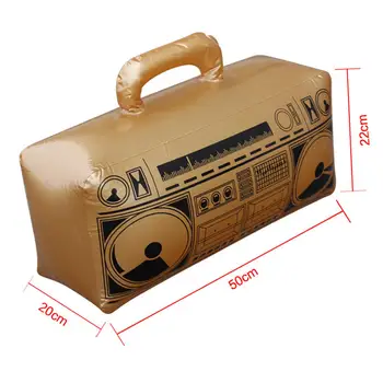 Täispuhutav Raadio Boombox 80NDATE 90NDATE Hip-Hop Partei Teenetemärgi Lapsed Täiskasvanud Kingitused PVC Raadio Hip-Hop