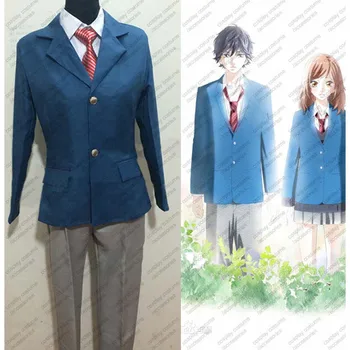 Anime Sinine Kevadel Sõita Aoharaido Mabuchi Kou Cosplay Kostüüm Kogu Komplekt
