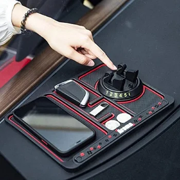 4-In-1 Non-Slip Telefon Pad Universaalne Auto 360 Kraadi Pöörlevad Anti-Slip Matt Auto Telefoni Omanik Auto Interjööri Aksessuaarid