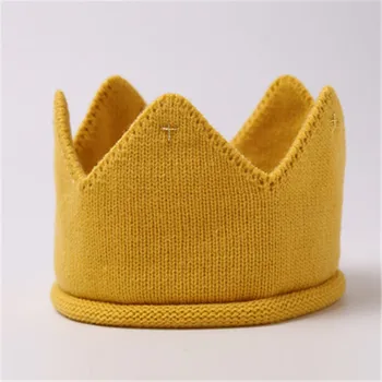 Beebi Müts Tüdrukutele Crown Silmkoelised Üpp Teise Lapse Tühi Torukübarat Vastsündinud Disain Villane Lõng Mütsi Laste Pehme Tahke Aine Armas Beanies 2021