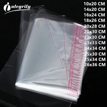 INTEGRITY120~600 tk erinevaid suur suurus Läbipaistev Suletavasse Self Adhesive Plastic packaging Mitmesugused ladustamise kotid