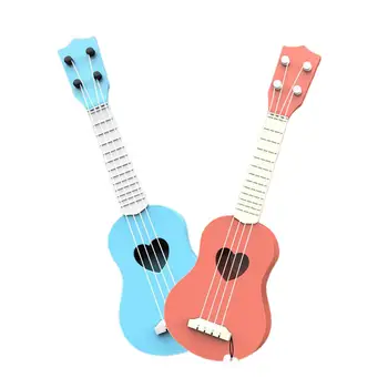 Ukulele 4 Strings Ukelele Hawaii Mini Kitarr Muusikariistad Õppe Koolitus Mänguasjad - Sinine Ja Roosa Värvi