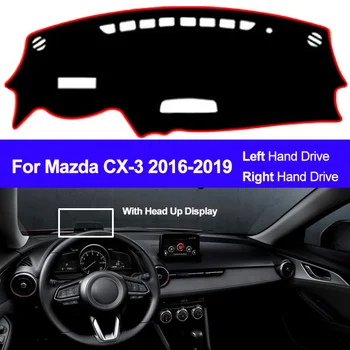 2 Kihti Auto Sise Armatuurlaua Kate Mazda CX-3 CX3 2016 2017 2018 2019 Dashmat Pad Vaip Dash Mat Päikese Vari Pad Car Styling