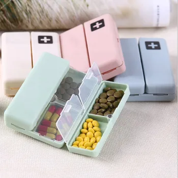 1 Tükk Reisi Pill Korraldaja niiskusekindel Pill Box Tasku Rahakoti Igapäevane Pill Box Kaasaskantav Meditsiini-Vitamiini Konteineri Kaas