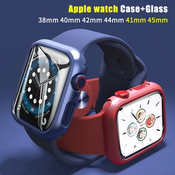 Klaas+Kate Apple Watch juhul 44mm 42mm 45mm 40mm 41mm 38mm iWatch Accessorie Ekraani Kaitsekile Apple vaadata serie 3 4 5 6 SE 7