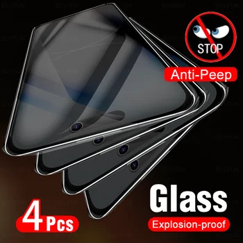 4tk 9H Klaas Privacy Screen Protector For iPhone 14 Pluss 13 12 Mini 11 Pro Max X-XR, XS Max Anti-peeping Anti-Spy Karastatud Klaas