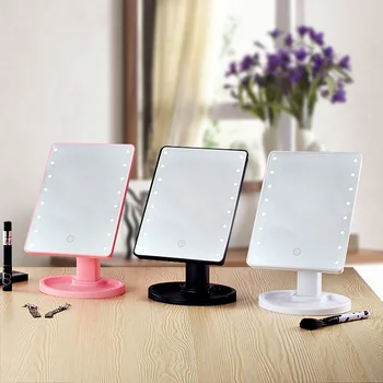 Valgustusega Peegel LED Valgus 16/22 Lamp Meik Mirror Light Touch Dimme Desktop Peegel LED Kosmeetika Edevus 10X Luup Peegel