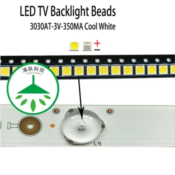 200Pcs/palju uus suure võimsusega 3030 3v 350ma 1w soe valge lambi helmed remondi-led-lcd tv backlight 0