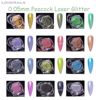 0.05 mm Väga Peri Polychrome Küünte Sära Superfine Lavendel Paabulind Laser Pulber Virvendama Polüester Täidis Kunsti Hologlitter 1/500