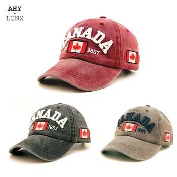 2020. aasta Uus Mood Meeste Baseball Cap Kiri Tikitud Kanada Mütsid Puuvillase Pesta Isa Müts Naised Mehed Väljas Snapback Päike Mütsid