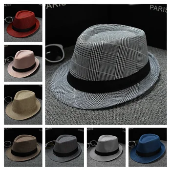 Uus Meeste Müts Fedora Müts, Retro Fashion Jazz Müts Laia Ääreni Müts Paar Müts Summer Pallija Müts Väljas Panama Müts