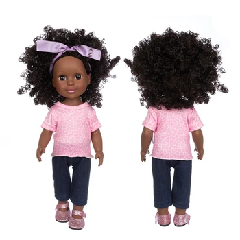 14inch Mini Taassünd Baby Doll-Aafrika Nukk Ilus Tüdruk Mänguasja Sobiks moodustavad Tüdrukud DIY BJD Nukud Dress UP Mänguasjad 0