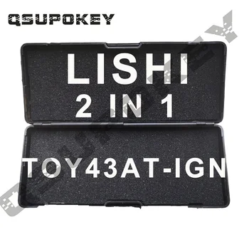 QSUPOKEY 1TK Originaal Lishi Toyota, 10-Cut TR47/TOY43AT Süüde 2-in-1 Korja/Dekooder