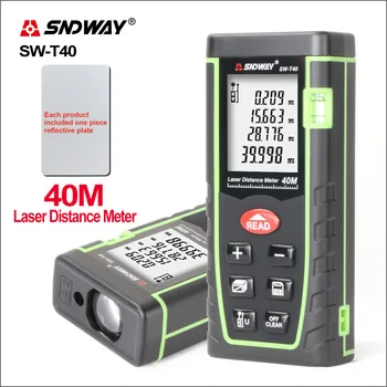 SNDWAY Laser Rangefinder Distance Meter Vahemikus 40m Laser Valitseja Seade Finder Mini Digitaalne Meater Laser-kaugusmõõdik SW-T40