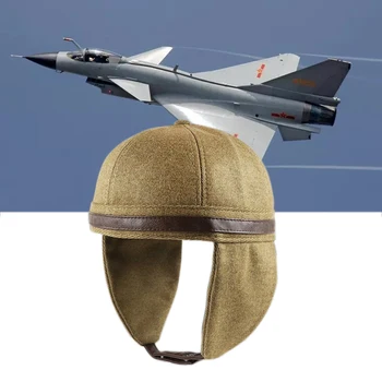 Uute Tulijate Isiksuse Piloot Kõrva Protector Mees Naine Sügis-Talve Tänava Moe Beanie Müts Paigaldatud Vintage Stiilis Pommitaja Mütsid