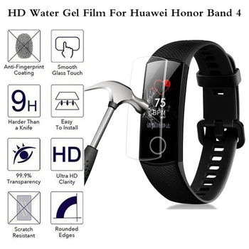 HD Vee Geeli Film Huawei Honor Band 5 4 Ekraani Kaitsekile Kaas Anti-Scratch Ultra Clear Täis Ekraani kaitsekiled