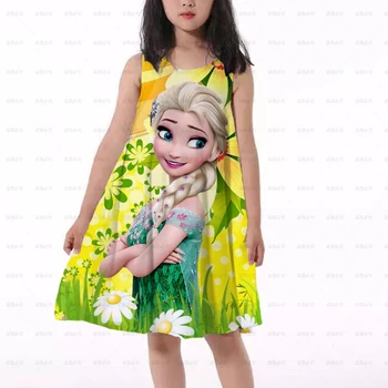 Külmutatud Elsa Printsess Kleit Tüdruk Lapsed Rapunzel Sofia Tuhkatriinu Cosplay Riided Belle Anna Merineitsi Ariel Jasmine Aurora Kostüüm