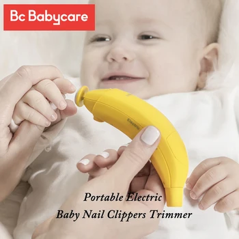 BC Babycare Kaasaskantavad Elektrilised Beebi Küünte Kääridega Trimmer Banaan Lapsed Ohutu Maniküür Pediküür Lõikur Käärid Kerged Küünte Hooldus Komplekt