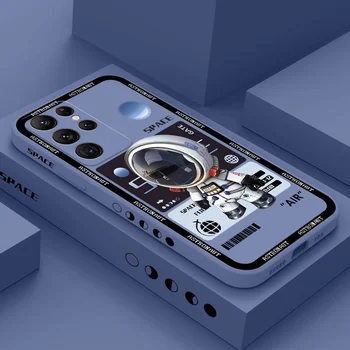 3D Astronaut Telefon Case For Samsung Galaxy S21 S22 S20 Ultra Plus FE S10 S9 S10E Lisa 20 ultra 10 9 Pluss Kaas