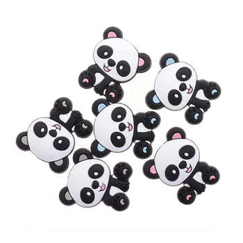 50TK Panda Silikoon Baby Helmed Ripats Silikoonist Lutt Näriliste Lutt String Helmed Hammaste Beebi Mänguasjad BPA Vaba