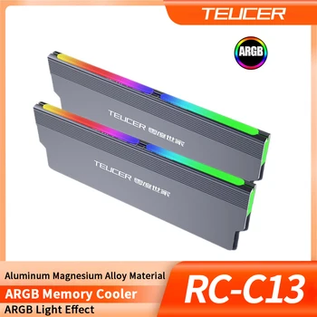 TEUCER RC-C13 RAM Heatsink Külmik RGB 256Color ARVUTI Mälu Jahutuse Vest Radiaator jahutusradiaator (DDR DDR3 DDR4 Lauaarvuti Ram Mälu 0