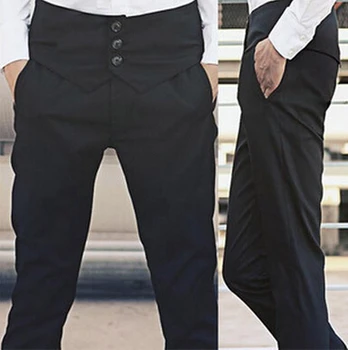 27-39 ! Mehed, lääne-stiili vabaaja püksid mees slim ülikond püksid slim mood culottes pluss suurus püksid laulja kostüümid