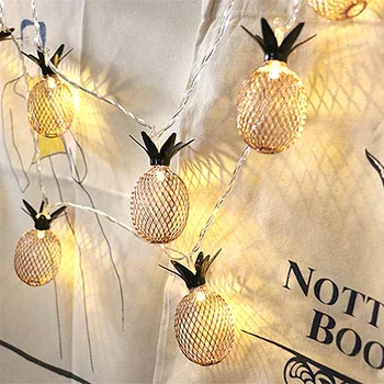 1M-1,5 M 2M 3M String LED Tuled Ananassi Lamp Jõulud Puhkuse Pool Aia Kaunistamiseks Öö Valguses