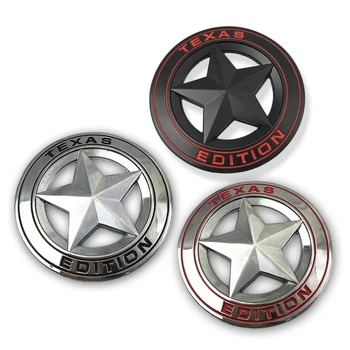 Uus Texas Väljaanne Star Muster Logo 3D JDM Kleepsud JEEP Embleemi Decal Metall, Vinüül Auto Lisaseadmed, Auto Kleebised ja Kleebised 0