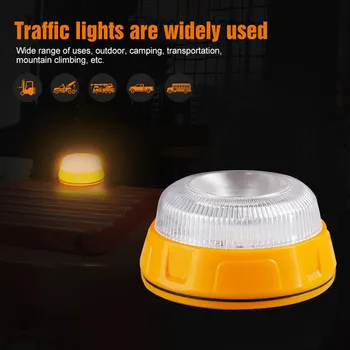 Dropship V16 Avarii kerge Magnet Signalisatsioon DGT Kinnitatud Flash ohutuse lamp Hoiatus Amber Valge Strobo Liiklusõnnetuste Lamp