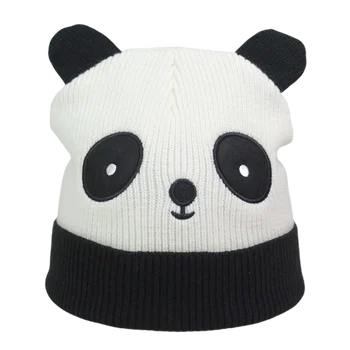 Lady Teismelised Armas Panda Uuendus Beanies Koo Mütsid Kõrvad, Silmkoelised Talvel Kork Pea 56-58cm