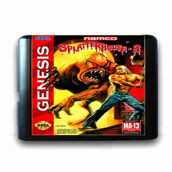 Splatterhouse 3 16 bit Sega MD Mängu Kaart Mega Drive jaoks Genesis Video Mängu Konsool PAL USA JAP