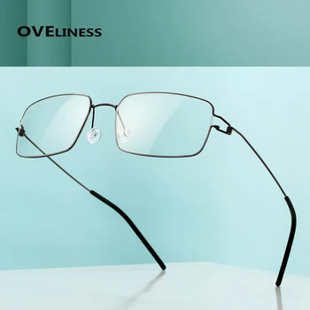 Prillid Raami Naised Mehed Optiline Puhas Titaan prillid Lühinägevus Retsepti prillid Ultralight Metalli Täis Kruvideta Prillid