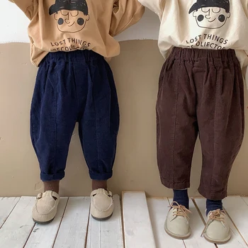 MILANCEL Uus aasta Sügisel Lapsed Velvetist Püksid Poiste Püksid korea Stiilis Lahtine Vabaaja Püksid