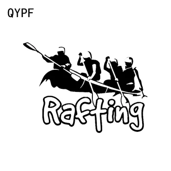 QYPF 14.6*10.6 CM Rafting River Parv, Outdoor Spordi-Kayaking Decor Auto Kleebis Materjaliks Vinüül C16-1246 0