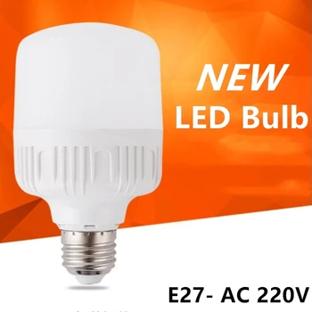 Kuum power LED Bulb Lamp E27 220V-240V Lamp Smart IC Power 5W 10W 15W 20W 30W 40W 50WHigh Heledus Lampada LED Bombillas