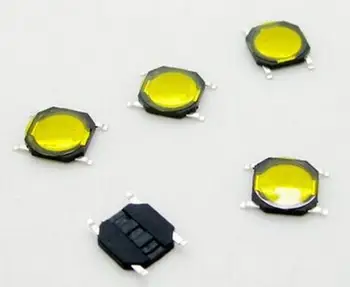 100tk 4.5*4.5*0.55 mm 4.5x4.5x 0.55 MM 4X4X0.5mm Reljeefsete Surunupp-Lüliti Taktitunne 4 Pin-kood sisse mikrolüliti SMD 0