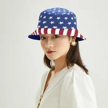 Kopp Müts Pöörduv Ameerika Lipu Päike Bob Eest Väljas Telkimine Fedoras Streetwear Päike Vältida ühise Põllumajanduspoliitika Naiste Suve Müts