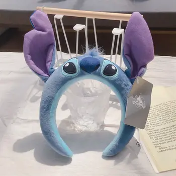 Uus Ehtne Disney Lilo&stitch Kawaii Õmblema Palus Peapael Koomiks Anime Pehme Fashion Juuste Lint Pea Hoop Juuksed Acessaries 0