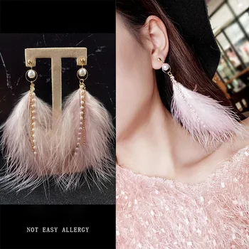 Korea Fashion Pikk Sulg Pearl Rhinestone Fringed Elegantne Tilk Kõrvarõngad Ehted Kõrvarõngad Bijoux Femme Boucle Lõngaga Doreille