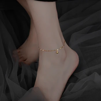 Käevõru Jalg Sandaalid Naistele Kuld Anklet Hõbe 925 Kett Jala Ehted Fashion Naiste Sandaalid Pahkluu Rihm Sõprade Kingitus