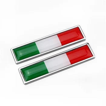 1 Paar itaalia Lipp Itaalia 3D Metall Kleebis Auto Decal Teenetemärgi Embleem Logo Tarvikud, Auto Kleepsud Audi Bmw Toyota Ford