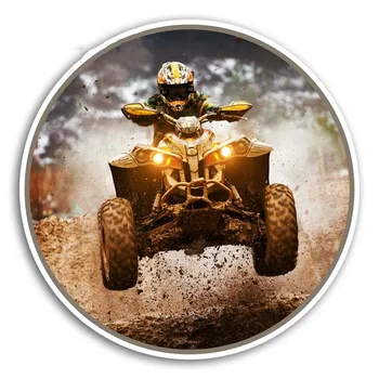 Kuum Sell Off Road Quad Vinüül Kleebised ATV Dirt Bike Auto Kleebis Camper Aknas Kaitseraua Mootor Decal Veekindel KK13*13cm