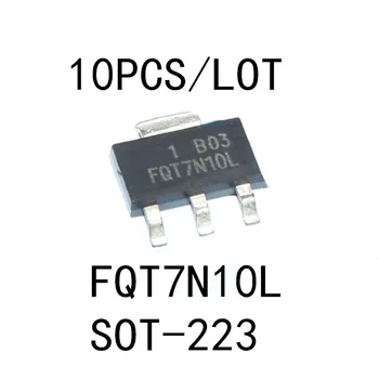 10TK/PALJU FQT7N10L FQT7N10 SOT-223 SMD 1.7 100V N-kanaliga MOS-FET Uue tellida Originaal