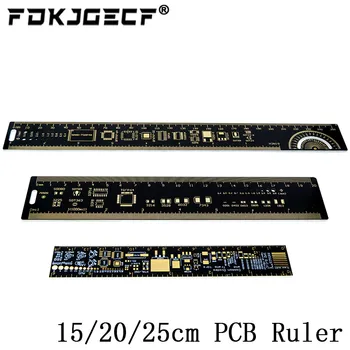 3 Tüüpi 15cm 20cm 25cm PCB Valitseja Multi-funktsionaalne Mõõtmise Vahend, Takisti, Kondensaator IC Chip SMD Diood, Transistor