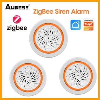 ZigBee 3 In 1 Smart Alarmi Sireen Seos 90DB Heli, Valguse Sensor Smart Home Tuya Smart Elu APP Alarmi Sireen Home Security System