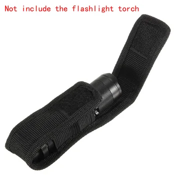 Taktikaline 12 x3.8cm Nailon Kabuur Omanik AdhesiveBelt Kott puhul LED Taskulamp Torch Kabuur Must, Kämping, Matkamine Väljas 0