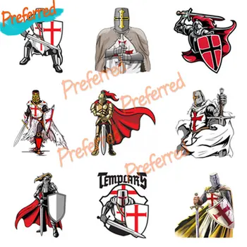Lahe Ilus Kleebised Ristisõdijate Knights Templar Auto Vinüül Kleebised Anti-Scratch Auto Akna Pagasiruumi Kaitseraua Racing Isiksuse Kleebised