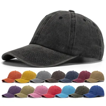 Pestud Puuvillane Baseball Cap Unisex Plain Värvi Müts Vabaaja Reguleeritav Väljas Sport Visiir Mütsid Multi-Värv Vabatahtlik Luu Mütsid