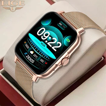 LIGE Kõne Smart Watch Naiste NFC Smartwatch Mehed Bluetooth Muusika Täis Touch Sport Fitness Uued Kellad Huawei Xiaomi Veekindel