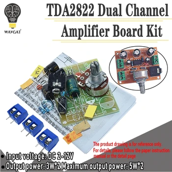 TDA2822 TDA2822M 5W*2 Võimendi Juhatuse 1.8-12V 2.0 Kanaliga Stereo Mini AUX Audio Võimendi Moodul AMP koos 50K Oomi Potentsiomeeter